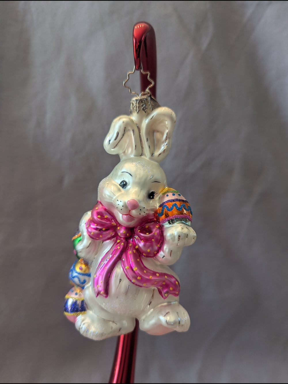 Christopher Radko Egg Toss (Fluffbunny) #1011816 Retired Easter Spring